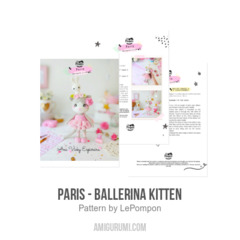 Paris - Ballerina Kitten amigurumi pattern by LePompon