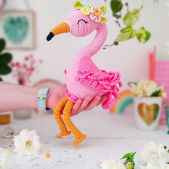 Pink Flamingo amigurumi by LePompon