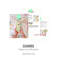 Seahorse amigurumi pattern by LePompon