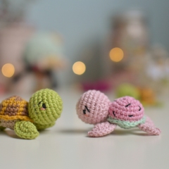 Mini sea turtle amigurumi amigurumi pattern by O Recuncho de Jei