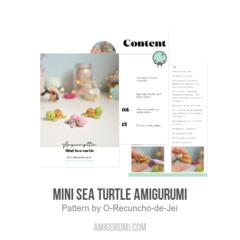 Mini sea turtle amigurumi amigurumi pattern by O Recuncho de Jei