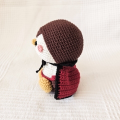 Count Dracula the Penguin amigurumi by EMI Creations by Chloe