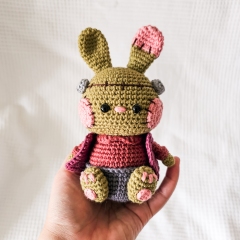 Frankie the Frankenstein Bunny amigurumi pattern by EMI Creations by Chloe