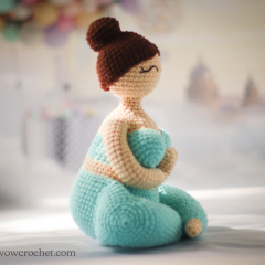 Yogi girl amigurumi pattern by Mariia Zhyrakova