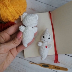 Boo and Nyx the Small Ghosts amigurumi by LovenikaDesign