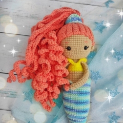 Coral the Little Mermaid amigurumi pattern by LovenikaDesign