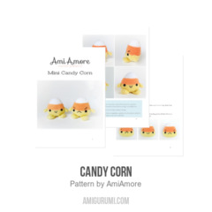 Candy Corn amigurumi pattern by AmiAmore