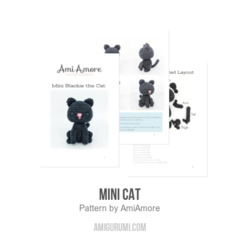 Mini Cat amigurumi pattern by AmiAmore