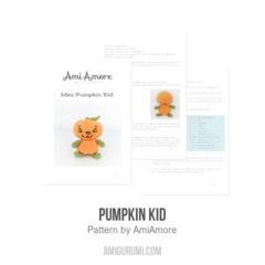 Pumpkin Kid amigurumi pattern by AmiAmore