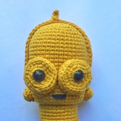 C3PO Star Wars - Crochet Pattern amigurumi by Los sospechosos