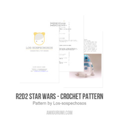 R2D2 Star Wars - Crochet Pattern amigurumi pattern by Los sospechosos