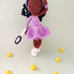 Serena, the tennis player amigurumi pattern by Los sospechosos