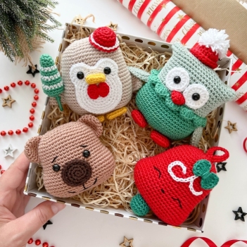Christmas Ornaments, set 3 amigurumi pattern by RNata