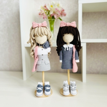 Back to school outfit amigurumi pattern by Fluffy Tummy