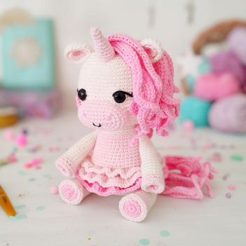 Ballerina Baby Unicorn amigurumi pattern by LePompon