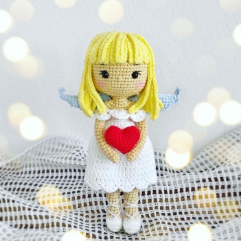 Aniela the Angel Doll amigurumi pattern by LovenikaDesign