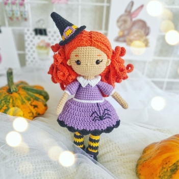 Corinne the Kind Witch amigurumi pattern by LovenikaDesign