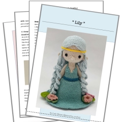 Lily, the water nymph amigurumi pattern by Amour Fou