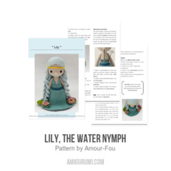 Lily, the water nymph amigurumi pattern by Amour Fou