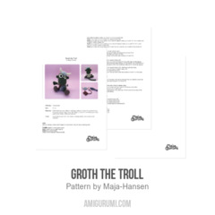 Groth the Troll amigurumi pattern by Maja Hansen