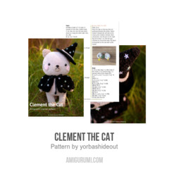 Clement the Cat amigurumi pattern by yorbashideout