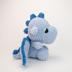 Danny the Plush Dragon amigurumi pattern by Theresas Crochet Shop