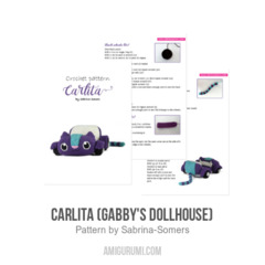 Carlita (Gabby's Dollhouse) amigurumi pattern by Sabrina Somers
