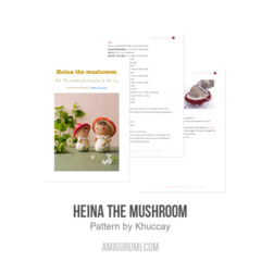 Heina the mushroom amigurumi pattern by Khuc Cay