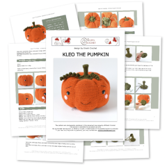 Kleo the Pumpkin amigurumi pattern by Elisas Crochet