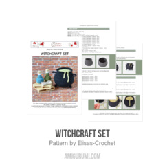 Witchcraft set amigurumi pattern by Elisas Crochet