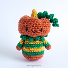 Halloween Jack amigurumi by Lemon Yarn Creations