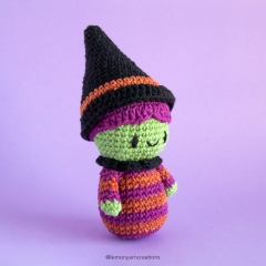 Halloween Witch amigurumi pattern by Lemon Yarn Creations