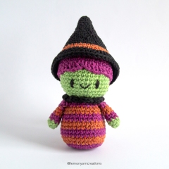 Halloween Witch amigurumi by Lemon Yarn Creations