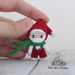 Miniature Christmas Set amigurumi by Pink Mouse Boutique