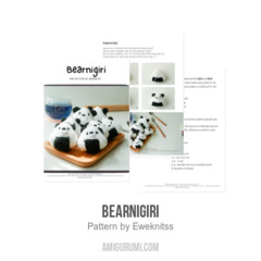 Bearnigiri amigurumi pattern by Eweknitss