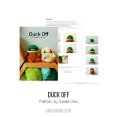 Duck Off amigurumi pattern by Eweknitss
