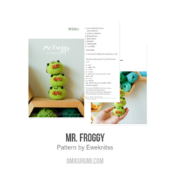 Mr. Froggy amigurumi pattern by Eweknitss