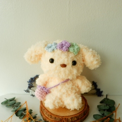 Poppy the Fluffy Dog amigurumi pattern by Eweknitss