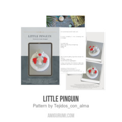 Little Pinguin amigurumi pattern by Tejidos con alma