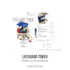 Lifeguard Tower amigurumi pattern by StudioManya