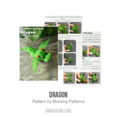 Dragon amigurumi pattern by Mommy Patterns