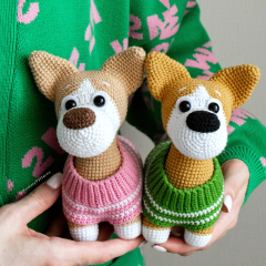Puppy Corgi amigurumi by Mommy Patterns