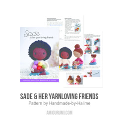 Sade & her yarnloving friends amigurumi pattern by Handmade by Halime