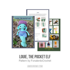 Louie, the pocket elf amigurumi pattern by yarnacadabra