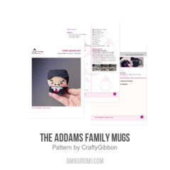 The Addams Family Mugs amigurumi pattern by CraftyGibbon