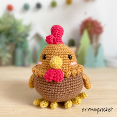 Andre the Rooster amigurumi pattern by erinmaycrochet