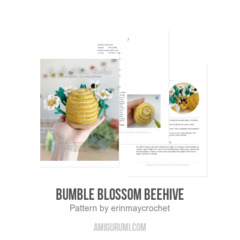 Bumble Blossom Beehive amigurumi pattern by erinmaycrochet