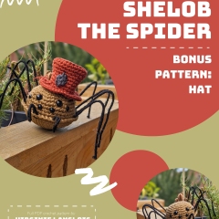 Shelob the spider - Daddy long leg amigurumi pattern by Cosmos.crochet.qc