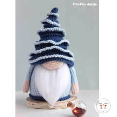 Christmas tree gnome amigurumi pattern by PamPino Gnomes