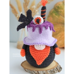 Halloween Cake Gnome pattern amigurumi by PamPino Gnomes